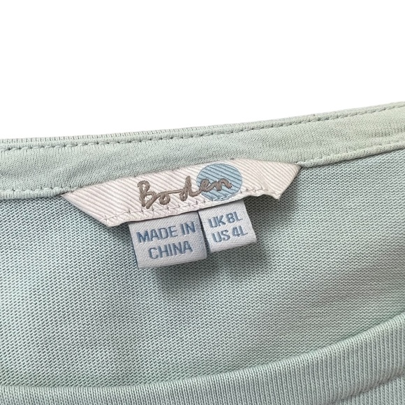 BODEN Women's Pink Striped Long Sleeve Cotton Pocket Midi Dress ~ Ladies Size 4L - Picture 7 of 8